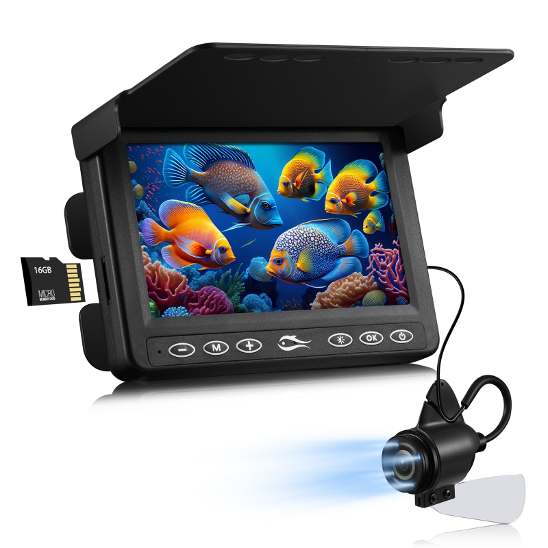 MOQCQGR 7'' Underwater Fishing Camera - [Upgrade HD 1080P] Ice